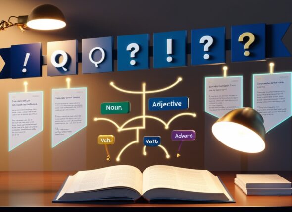 Leonardo_Phoenix_09_3D_banner_with_floating_punctuation_marks_0