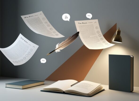 Leonardo_Phoenix_09_3D_scene_of_a_minimalist_writers_desk_floa_0