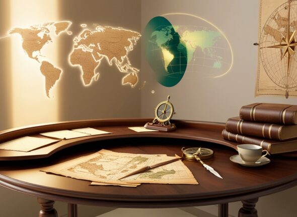 Leonardo_Phoenix_09_3D_scene_of_a_writers_studio_a_curved_wood_1