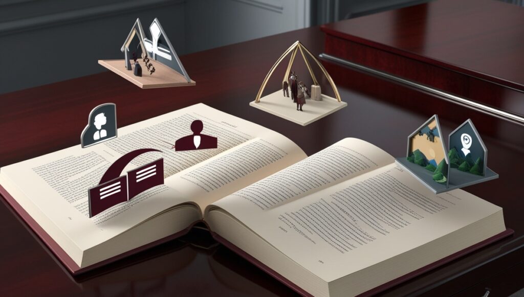 Leonardo_Phoenix_09_3D_scene_of_an_open_novel_with_floating_st_0
