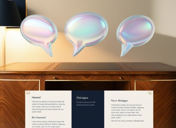 Leonardo_Phoenix_09_A_trio_of_translucent_iridescent_3D_speech_0